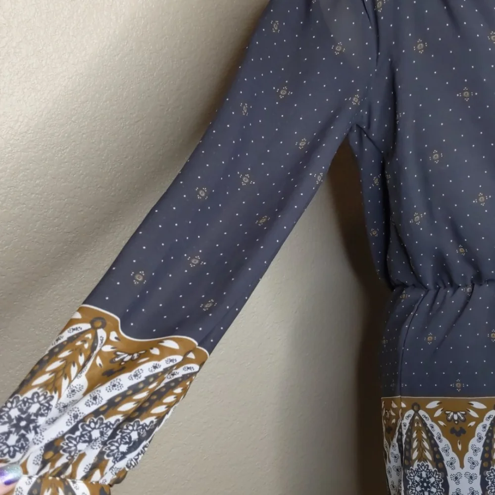 Japna Romper Black with Print Size Small